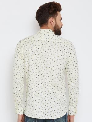 white printed casual shirt - 17535745 - Standard Image - 3