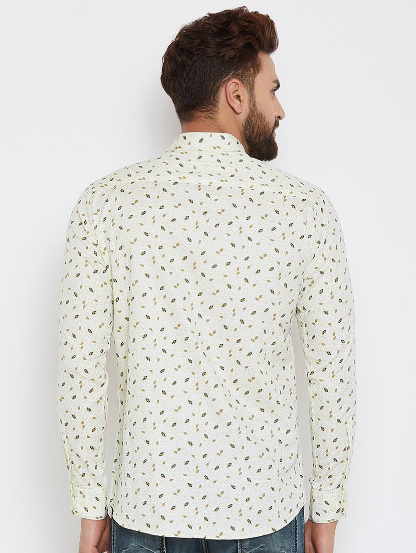 white printed casual shirt - 17535745 - Zoom Image - 3