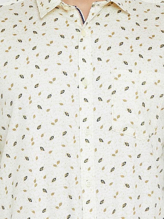 white printed casual shirt - 17535745 - Zoom Image - 5