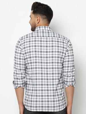 white checkered casual shirt - 17535755 - Standard Image - 3