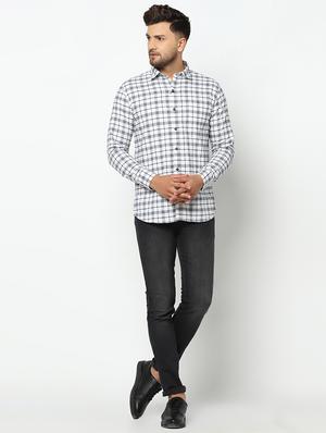 white checkered casual shirt - 17535755 - Standard Image - 4