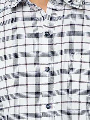 white checkered casual shirt - 17535755 - Standard Image - 5