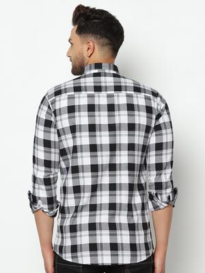 white checkered casual shirt - 17535758 - Standard Image - 3