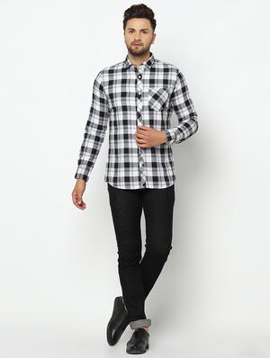 white checkered casual shirt - 17535758 - Standard Image - 4