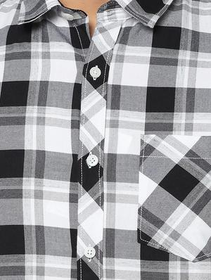 white checkered casual shirt - 17535758 - Standard Image - 5