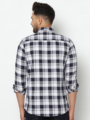 white checkered casual shirt - 17535759 - Standard Image - 3