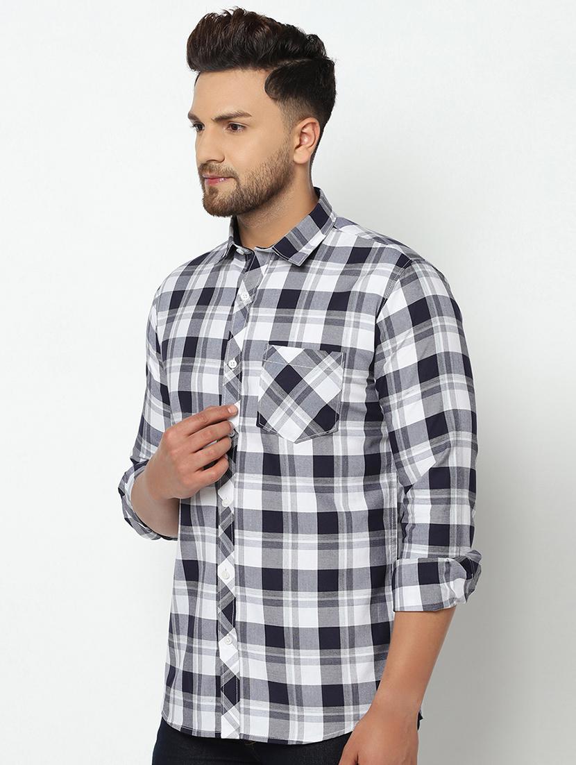 white checkered casual shirt - 17535759 - Zoom Image - 2