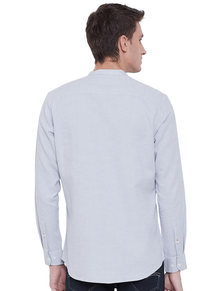 grey solid casual shirt - 17535761 - Zoom Image - 3