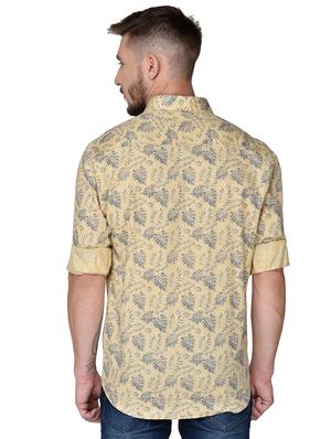 yellow printed casual shirt - 17535842 - Standard Image - 3
