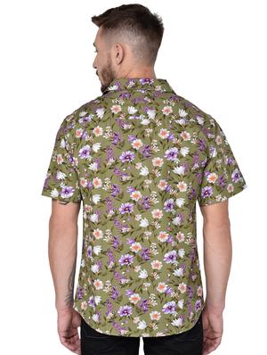 green floral print shirt - 17535843 - Standard Image - 3