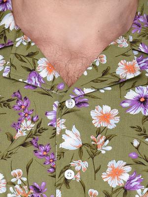 green floral print shirt - 17535843 - Standard Image - 5