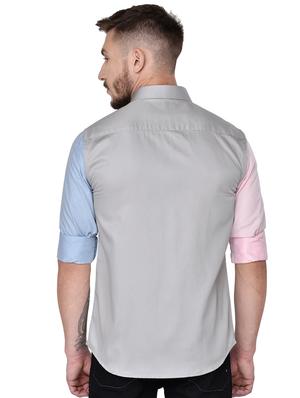 multi colorblock casual shirt - 17535847 - Standard Image - 3