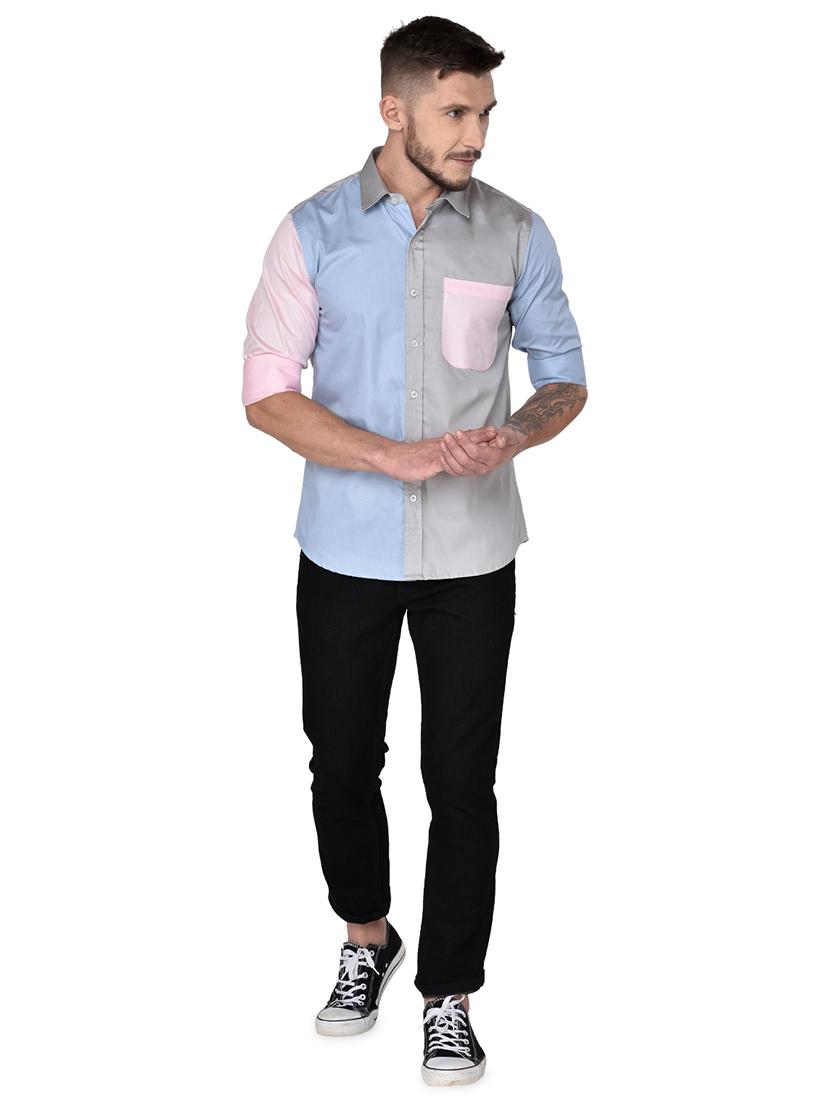 multi colorblock casual shirt - 17535847 - Zoom Image - 4