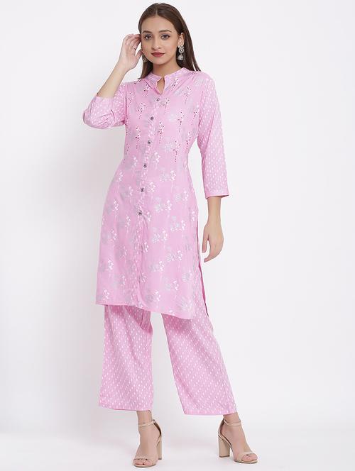 printed kurta pant set - 17535849 - Standard Image - 1