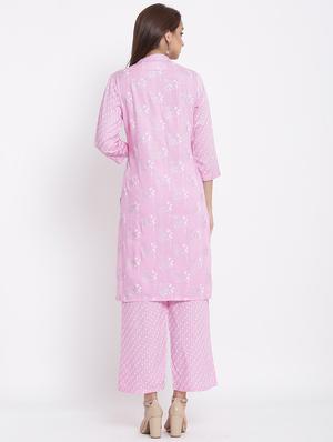 printed kurta pant set - 17535849 - Standard Image - 3