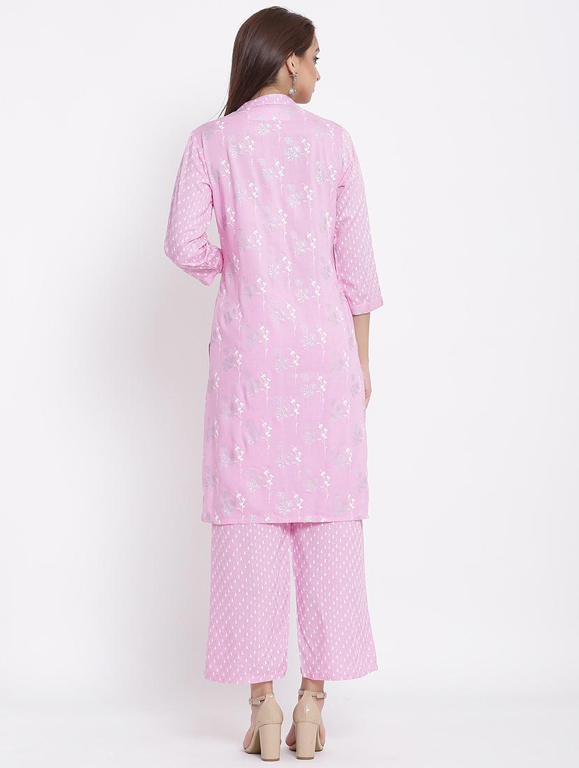 printed kurta pant set - 17535849 - Zoom Image - 3