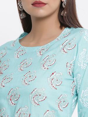 printed kurta sharara set - 17535855 - Standard Image - 4