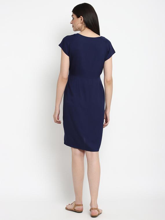 blue viscose maternity wear - 17535883 - Zoom Image - 3