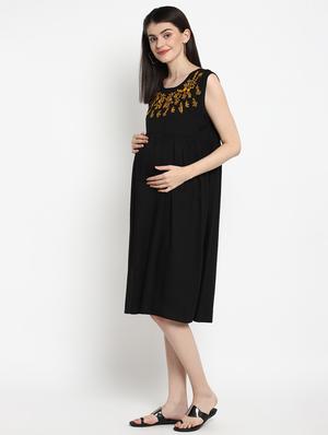 black viscose maternity wear - 17535888 - Standard Image - 2