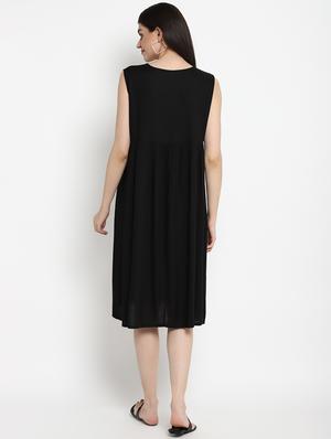 black viscose maternity wear - 17535888 - Standard Image - 3