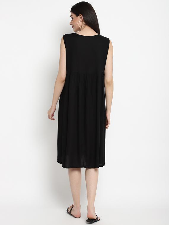 black viscose maternity wear - 17535888 - Zoom Image - 3