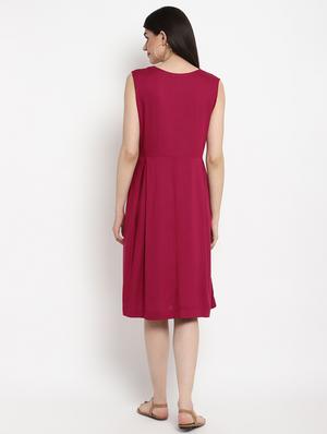 red viscose maternity wear - 17535897 - Standard Image - 3