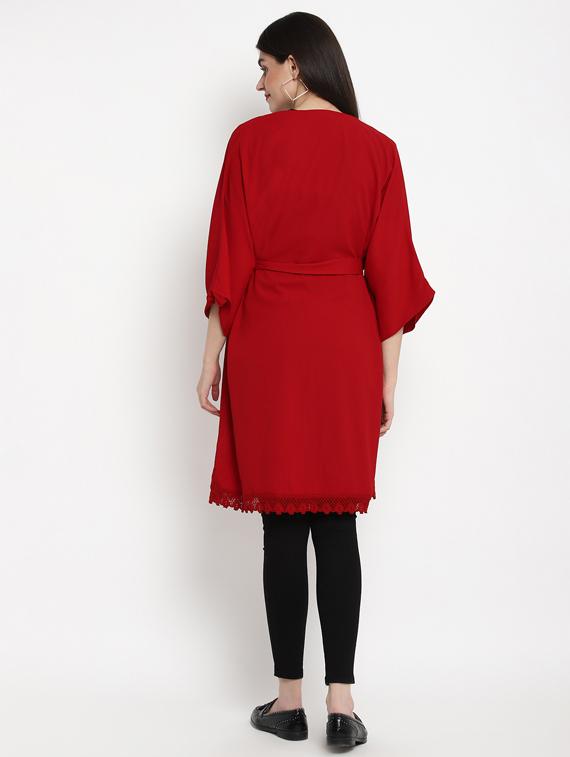 red viscose maternity wear - 17535898 - Zoom Image - 3