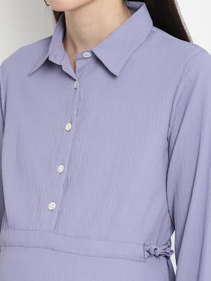purple viscose maternity wear - 17535905 - Standard Image - 4