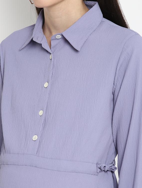 purple viscose maternity wear - 17535905 - Zoom Image - 4
