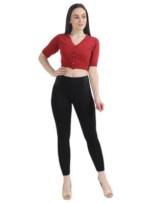 v-neck cropped cardigan - 17535916 - Standard Image - 5
