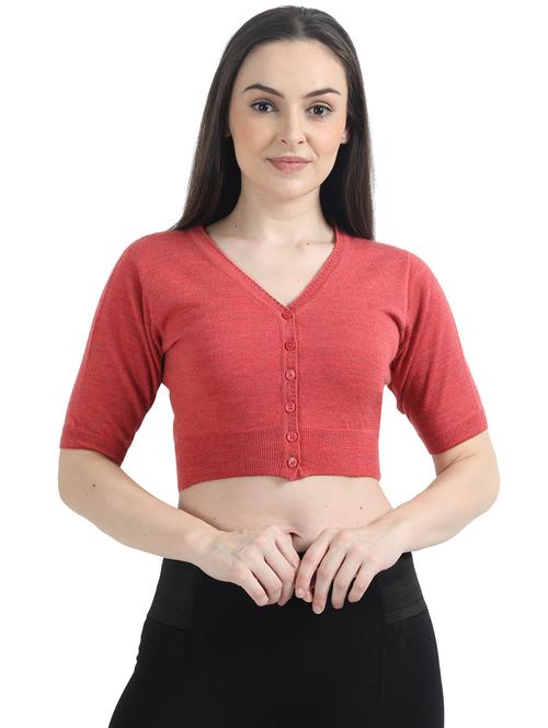 v-neck cropped cardigan - 17535917 - Standard Image - 1