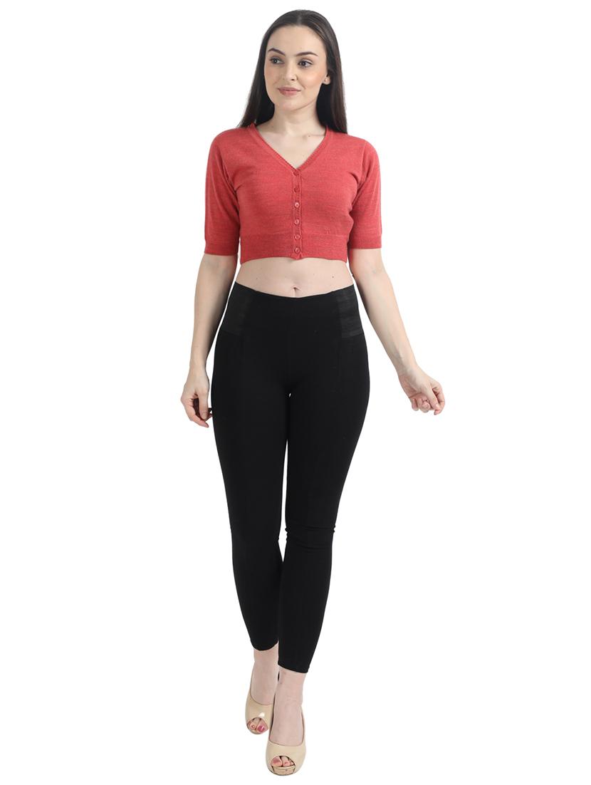 v-neck cropped cardigan - 17535917 - Zoom Image - 5