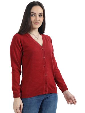 v-neck woolen cardigan - 17535927 - Standard Image - 3