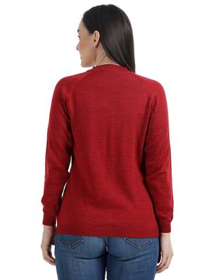 v-neck woolen cardigan - 17535927 - Standard Image - 4
