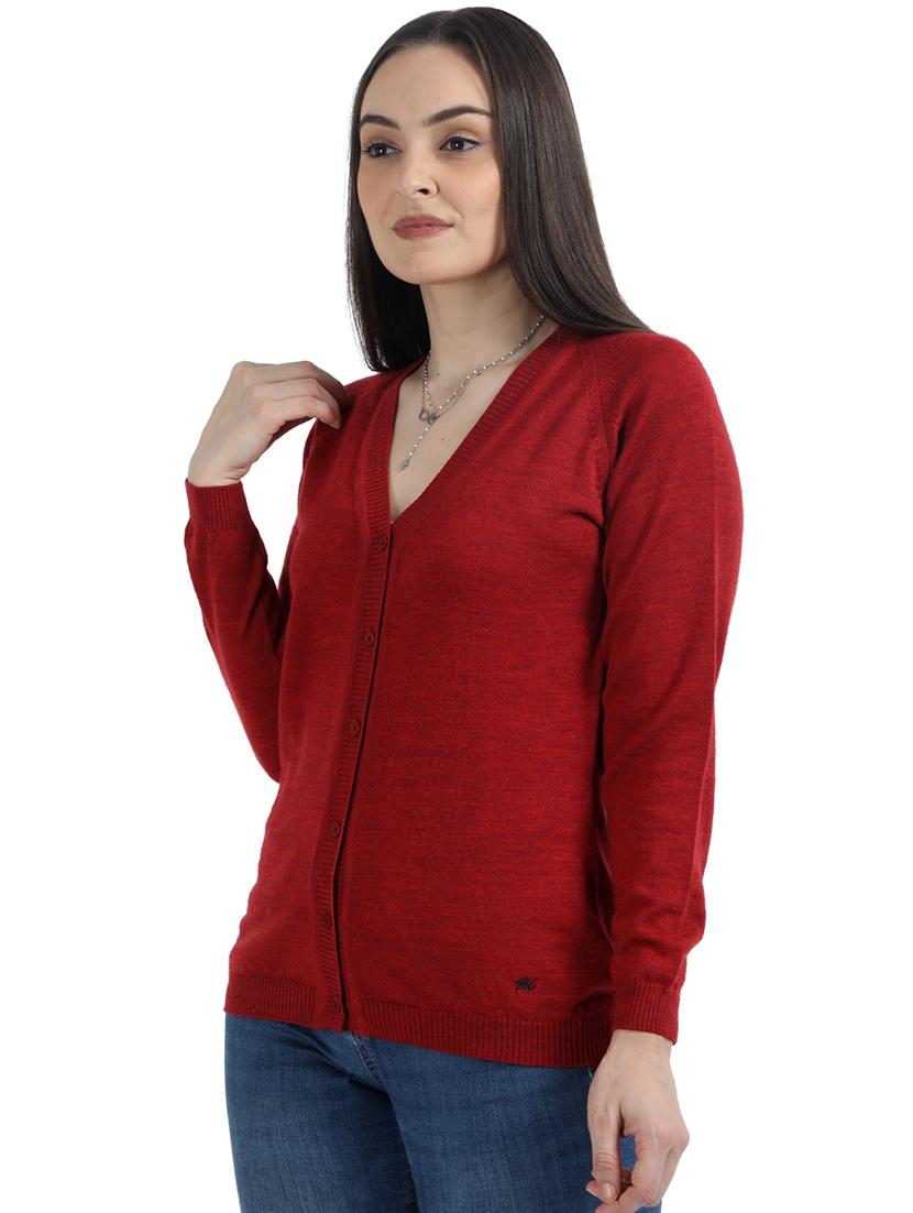v-neck woolen cardigan - 17535927 - Zoom Image - 2