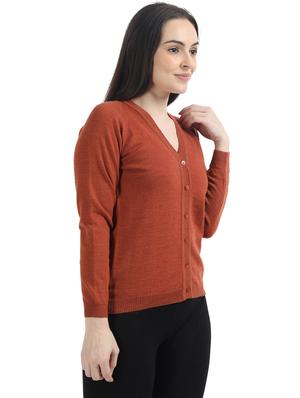 v-neck woolen cardigan - 17535932 - Standard Image - 3