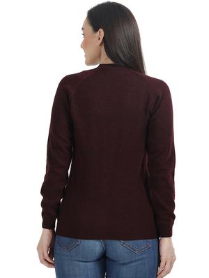 v-neck woolen cardigan - 17535933 - Standard Image - 4
