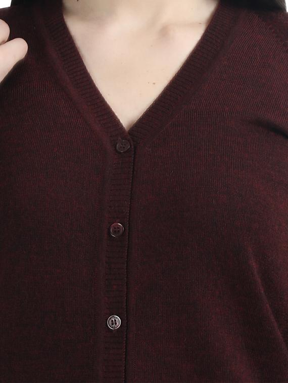 v-neck woolen cardigan - 17535933 - Zoom Image - 6