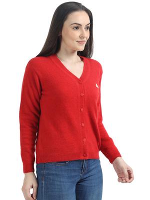 v-neck woolen cardigan - 17535952 - Standard Image - 2