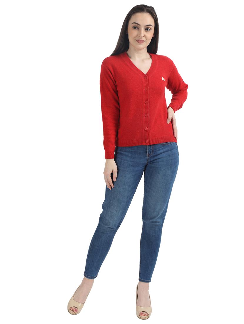 v-neck woolen cardigan - 17535952 - Zoom Image - 5