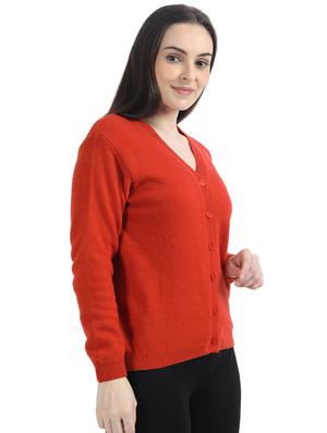v-neck woolen cardigan - 17535959 - Standard Image - 3