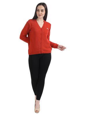 v-neck woolen cardigan - 17535959 - Standard Image - 5