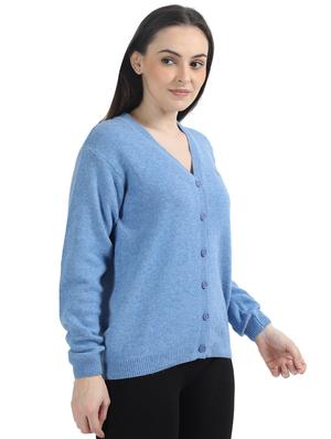 v-neck woolen cardigan - 17535961 - Standard Image - 2