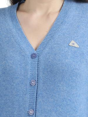 v-neck woolen cardigan - 17535961 - Standard Image - 6