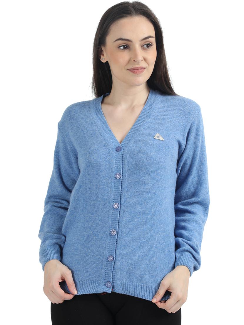 v-neck woolen cardigan - 17535961 - Zoom Image - 1