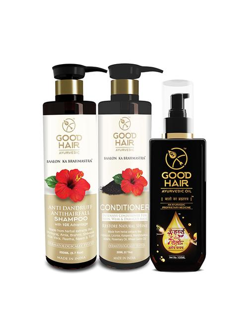 good hair combo (oil + shampoo + conditioner) - 17536022 - Standard Image - 1