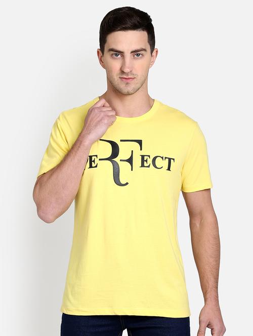yellow printed t-shirt - 17536152 - Standard Image - 1