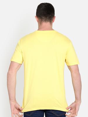 yellow printed t-shirt - 17536152 - Standard Image - 3