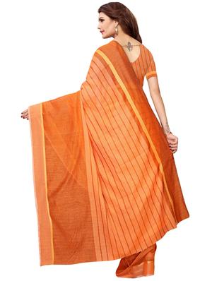 striped printed saree with blouse - 17536168 - Standard Image - 2