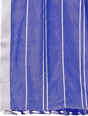 checkered plain saree with blouse - 17536184 - Standard Image - 4